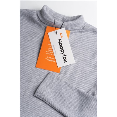 Детская базовая водолазка в рубчик Happyfox