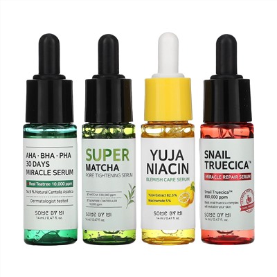 Some By Mi, Total Care Serum Trial Kit,  4 Piece Set