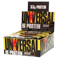 Universal Nutrition, батончики с высоким содержанием белка, шоколадный брауни, 16 батончиков по 85 г (3 унции)