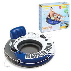 Круг-кресло с ручками «Речная прогулка», d=135 см 58825NP INTEX