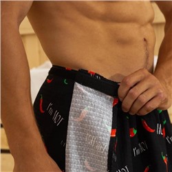 Полотенце - килт вафельное мужское для бани «Перчики», 75×150 см, хлопок 100 %