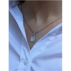 Подвеска религиозная из родированного серебра - святой Николай Чудотворец 925 пробы К3-518р