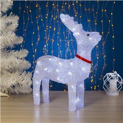 Светодиодная фигура «Оленёнок гордый» 30×40×11 см, акрил, 40 LED, 220 В, свечение белое