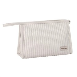 Kristaller Косметичка женская Love peace rectangular стёганая, белый 25009