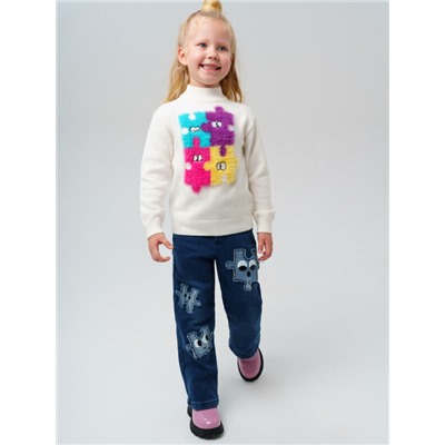 Свитер трикотажный для девочек