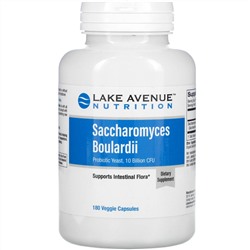Lake Avenue Nutrition, Сахаромицеты Буларди, пробиотические дрожжи, 10 млрд КОЕ, 180 растительных капсул