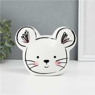 Копилка для денег «Милый мышонок», керамика, 8.9×14.8×11.8 см