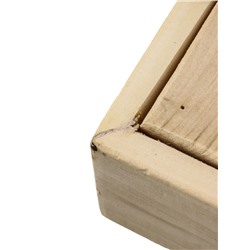 УЦЕНКА Лавка деревянная «Цезарь» из липы, 60×32×42 см, для бани, для дачи, нагрузка до 100 кг 68