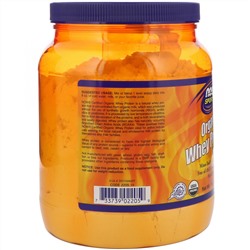 Now Foods, Sports, органический сывороточный белок, нейтральный, без вкуса, 454 г (1 фунт)