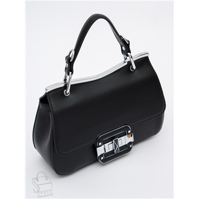 Сумка женская кожаная 6061Q black Polina&Eiterou  в Новосибирске