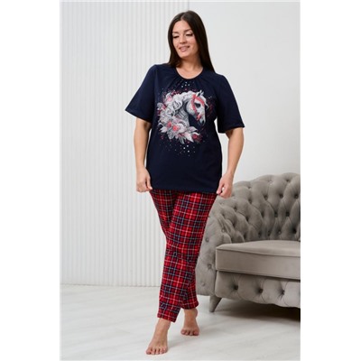 Костюм 9091 (Красно-синяя клетка _ло)