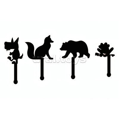 Игра настольная "ТеатрТеней" Театр на столе (5 сказок)