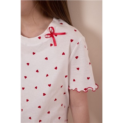 Сорочка с коротким рукавом из хлопка М226002мк