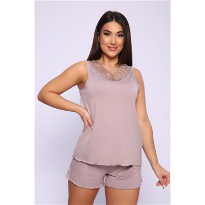 Пижама 55084 (Серо-бежевый)