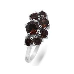 Кольцо из серебра гранат, Биргит