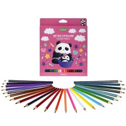 Карандаши 24цв "Плюшевые панды" ECO (087799) Хатбер