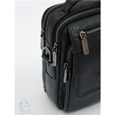 Сумка мужская кожаная 99778Z black Zinimsk