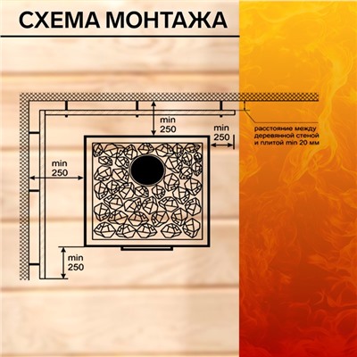 Лист огнеупорный магнезитовый «ОгнеупорOFF», 1200×600×8 мм