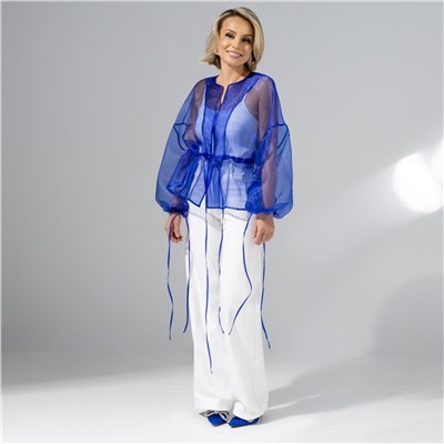 Жакет из полупрозрачной ткани, Вершина восхищения (sky)