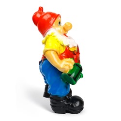 Садовая фигура из гипса «Гном с лейкой», 40×15×26 см