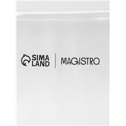 Стакан Magistro «Поль Квадро», 330 мл, с двойными стенками, 8.5×8.5×12 см, стекло, прозрачный