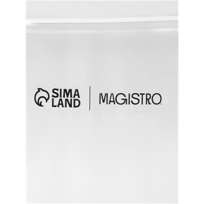 Стакан Magistro «Поль Квадро», 400 мл, с двойными стенками, 8.5×8.5×12 см, стекло, прозрачный