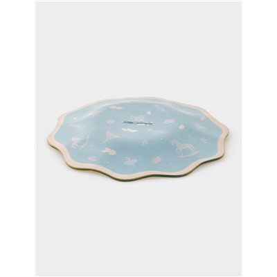 Десертная тарелка Доляна «Сказочные истории», 20.5×1.5 см, стекло, зелёная