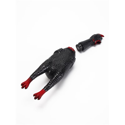 Игрушка для собак «Задумчивая курица», 28 см, пищащая, цвет МИКС