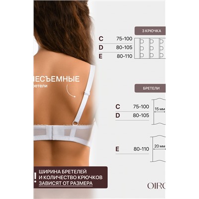 Бюстгальтер OIRO кружевной с мягкой чашей Oleandr 1415013 НАТАЛИ, 1225382