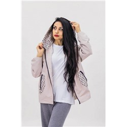 Ветровка на подкладе арт.810 Ультра лайт Премиум (Нежно-бежевый)