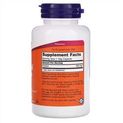 Now Foods, инозитол в капсулах, 500 мг, 100 вегетарианских капсул