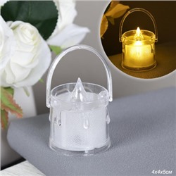 Свеча светодиодная 5 см / VFR-120 /уп 24/960/ прозрачная