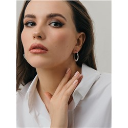 Серьги из серебра с культивированным жемчугом родированные 925 пробы 14500PWRH