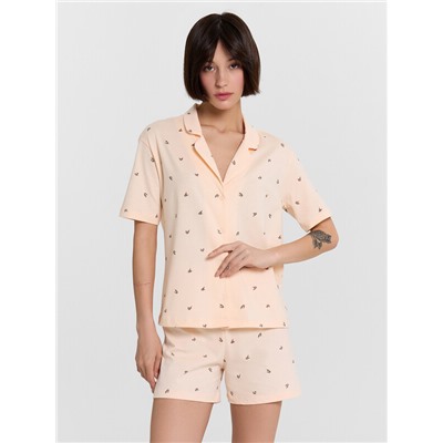 КОМПЛЕКТ ЖЕНСКИЙ (РУБАШКА, ШОРТЫ) 592553