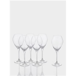 Бокалы для вина «Брависсимо», 420 мл, набор 6 шт., стекло, прозрачные