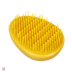 Расческа массажная, пластик, 8,5x6,5см, 4 цвета