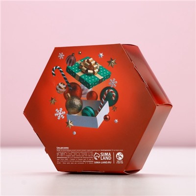 Соль для ванны «С Новым Годом», 300 г, аромат имбирного пряника, Чистое счастье