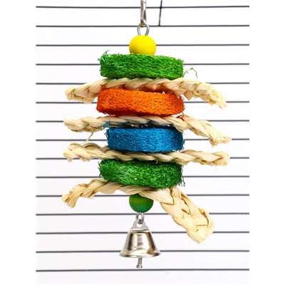 Игрушка для попугая «Сэндвич», 17×10 см, цвет МИКС