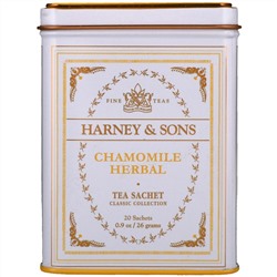 Harney & Sons, Качественные сорта чая, ромашковый травяной чай, 20 саше, 26 г (0,9 унции)