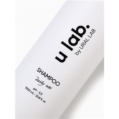 Шампунь для волос, увлажнение и питание, аромат цветочный, U LAB prof, 1000 мл