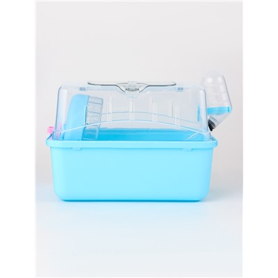 Клетка-переноска для грызунов, 23×17×16 см, бирюзовая