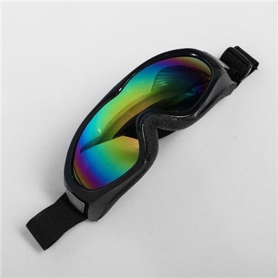 Очки для езды на мототехнике, стекло хамелеон, чёрные