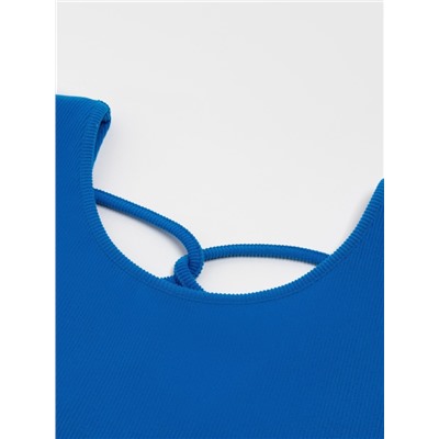 Топ с сеткой женский MINAKU: Casual Collection, электрик, размер 46