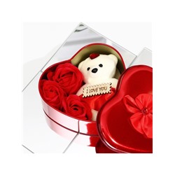 Мыльные розочки и медвежонок, набор