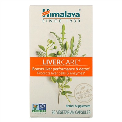 Himalaya, LiverCare, 90 вегетарианских капсул