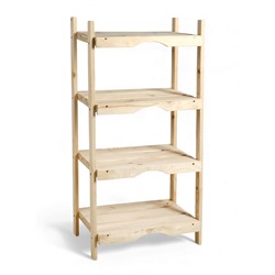 УЦЕНКА Стеллаж деревянный 4 полки 110 х 50 х 35 см