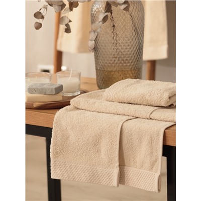 Полотенце махровое LoveLife Natural beige, 100×150 см, 100% хлопок
