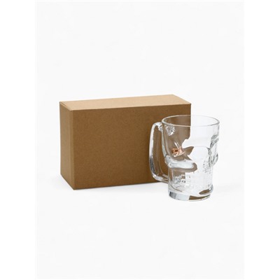 Кружка для пива непробиваемая «Череп» с пулей, 350 мл