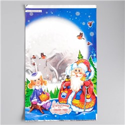 Пакет подарочный новогодний для сладких подарков «Зимняя опушка», 25×40 см