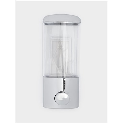 Диспенсер механический для антисептика и жидкого мыла, 500 мл, серебристый